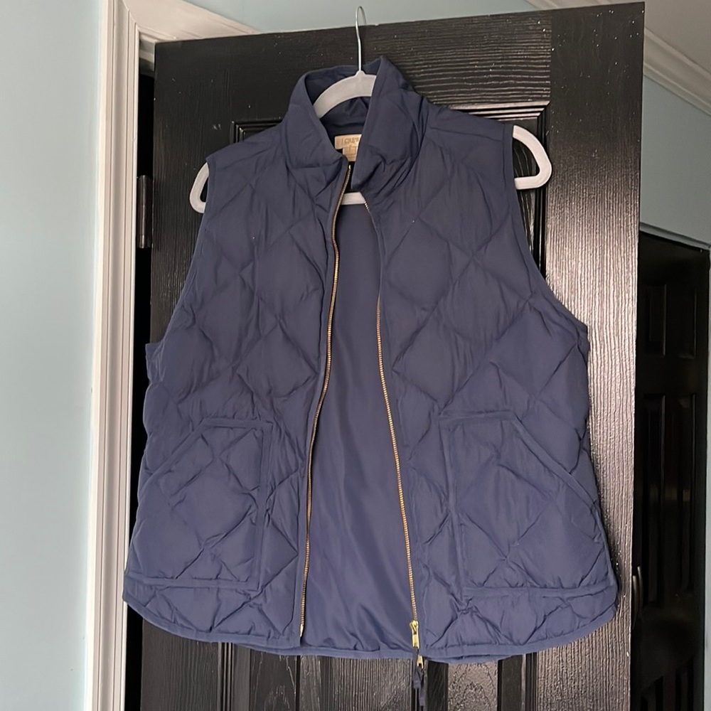 J Crew Blue Vest L